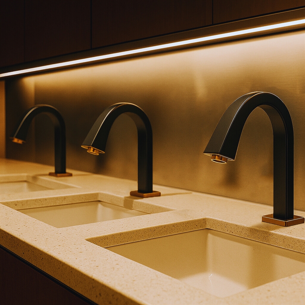 Two tone Fontana touchless faucet