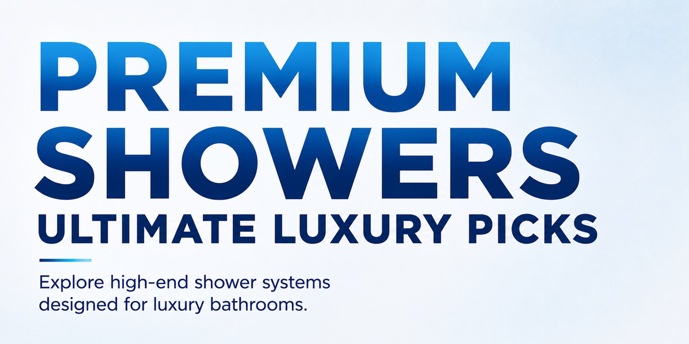 Luxury shower finishes showcase