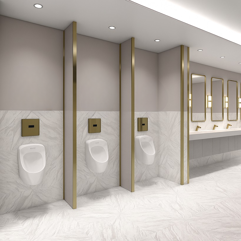 Commercial urinal flush valve diaphragm inspection to stop continuous water flow issue