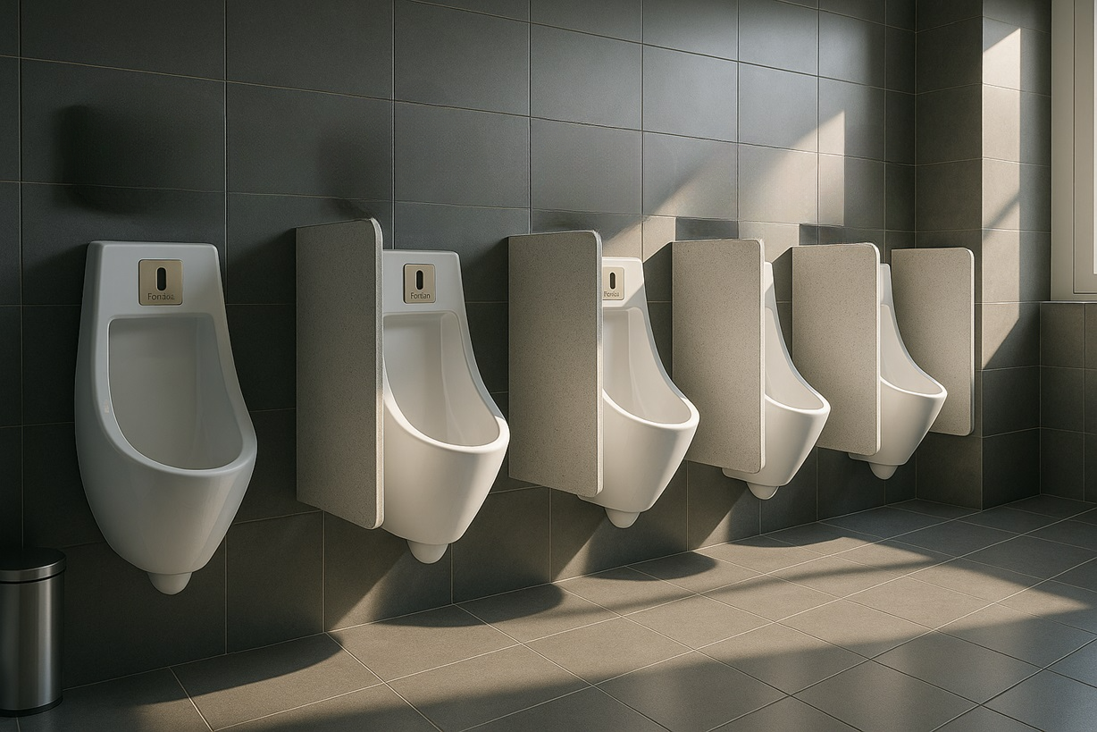 Stadium restroom heavy-duty automatic urinal flush valve system for high-surge traffic environments