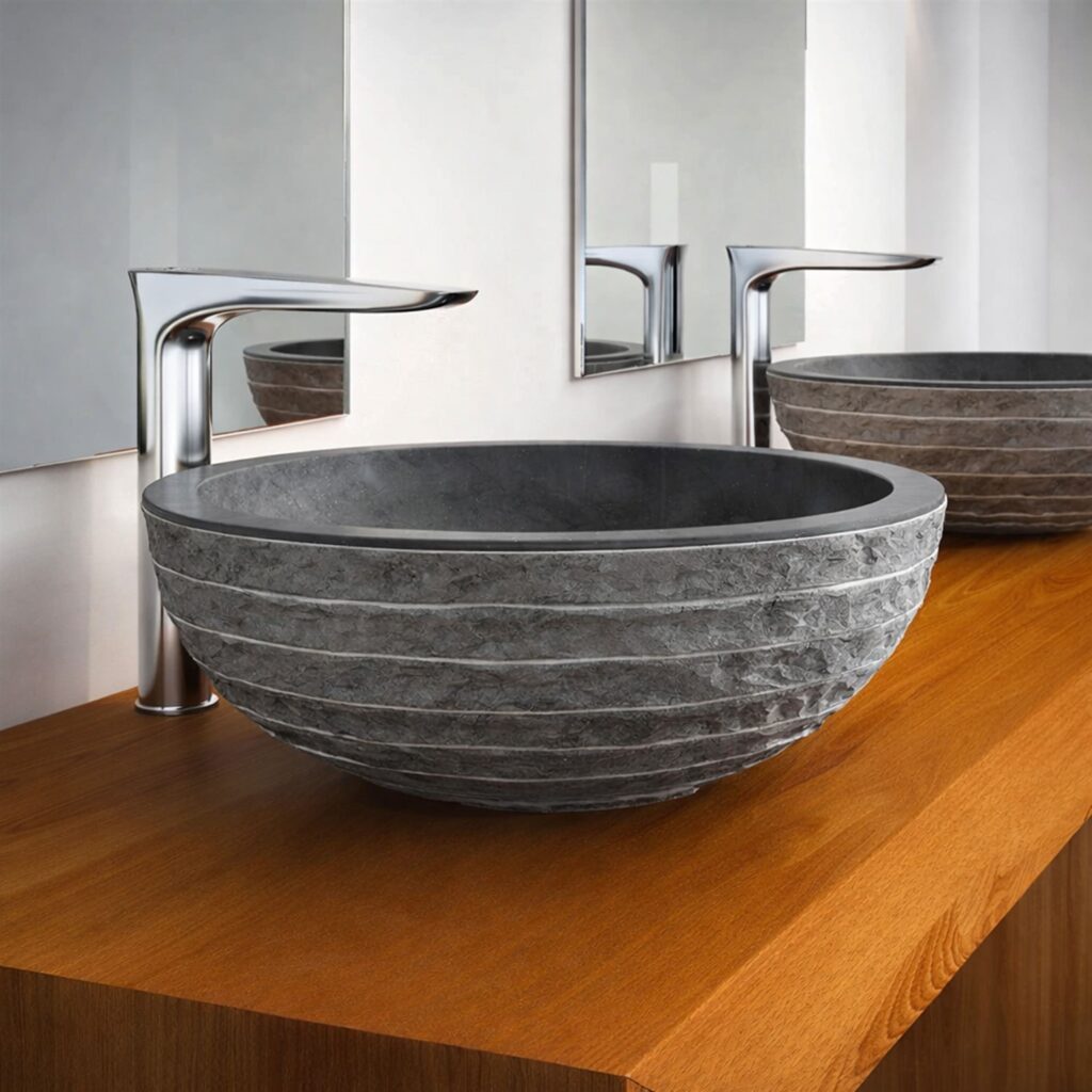 BathSelect chrome faucet with bowl front view