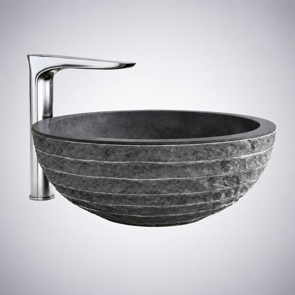 BathSelect chrome faucet with bowl alternate view