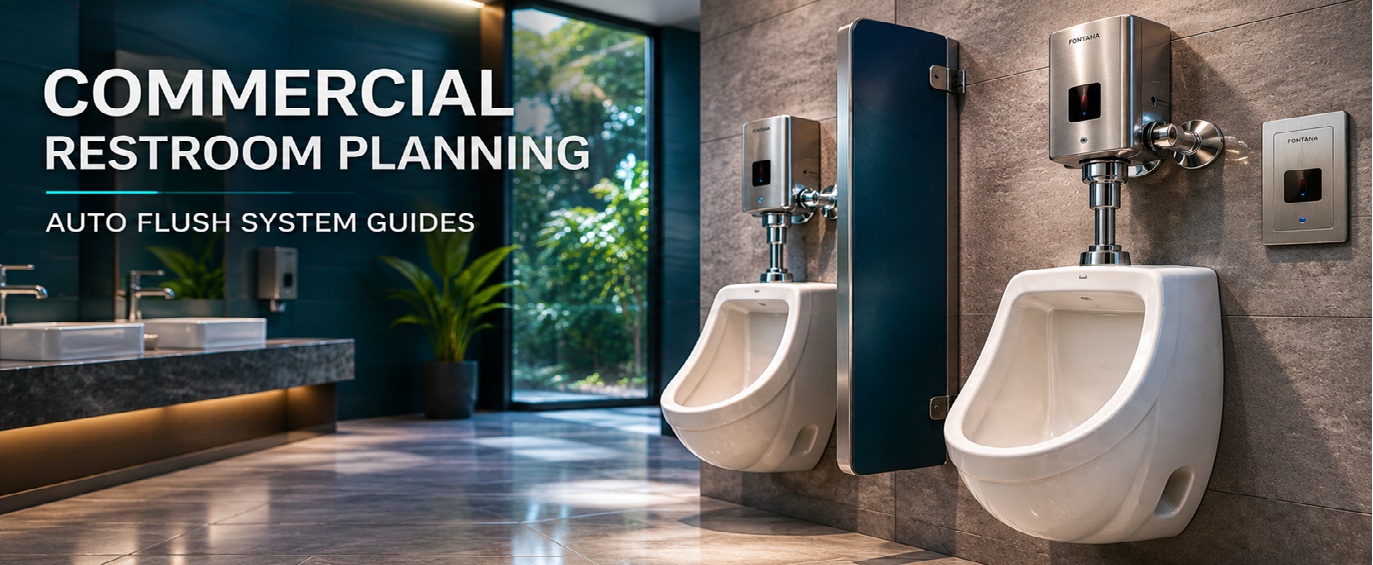 Commercial Restroom Planning - Auto Flush System Guides