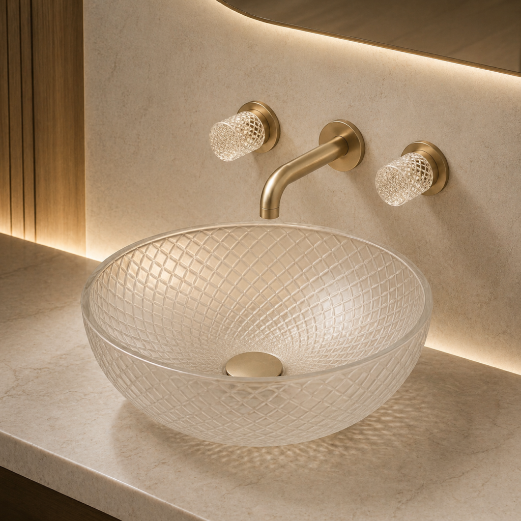 Fontana brushed nickel faucet with bowl alternate view