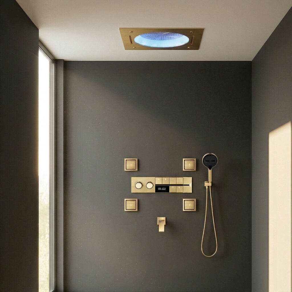 Fontana Brushed Gold Commercial Sensor Series