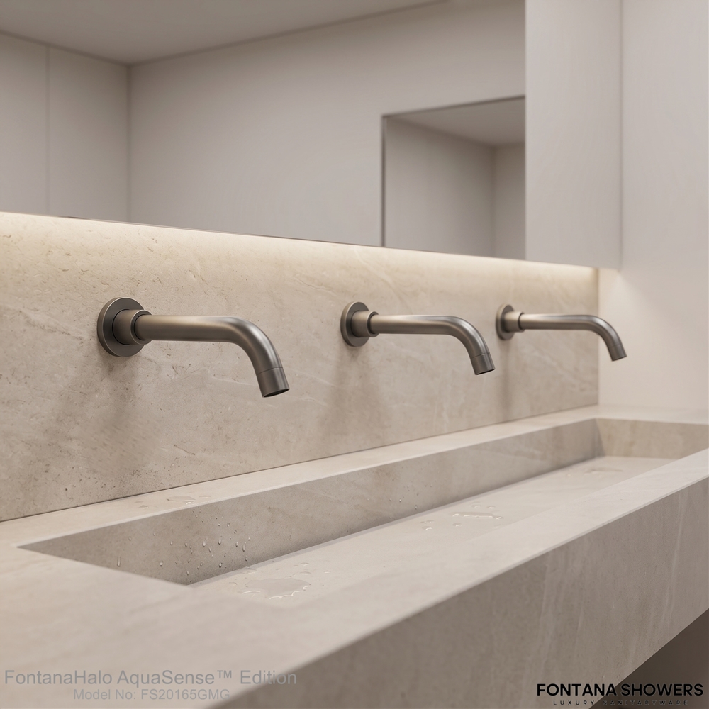 FontanaHalo AquaSense Gun Metal Gray Touchless Faucet - FS20165GMG