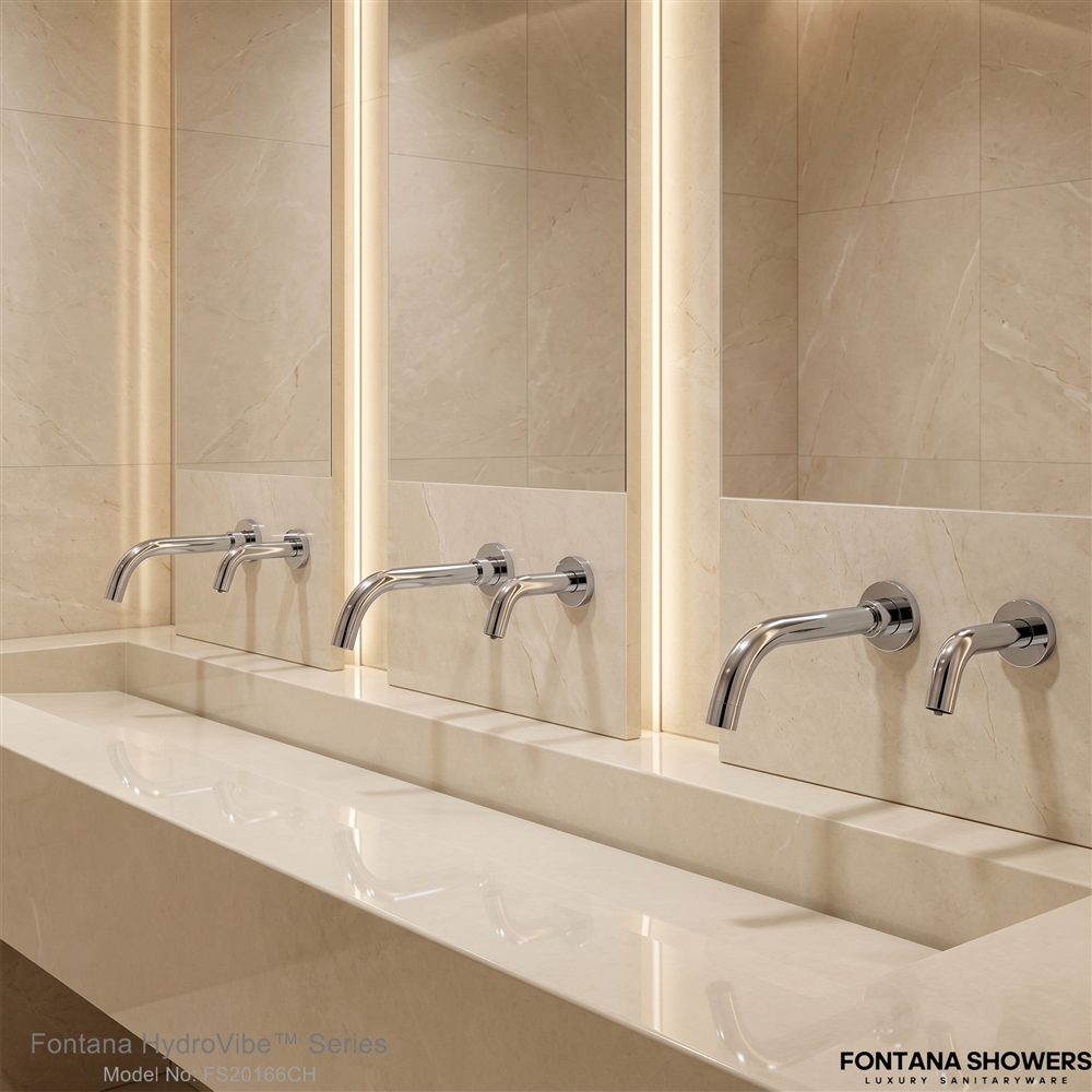 Fontana HydroVibe Series Chrome Sensor Faucet & Soap Dispenser - FS20166CH