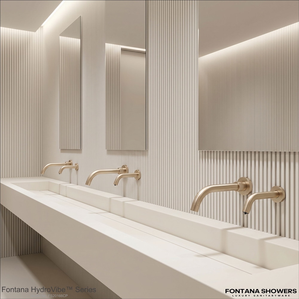 Fontana polished chrome touchless commercial faucet
