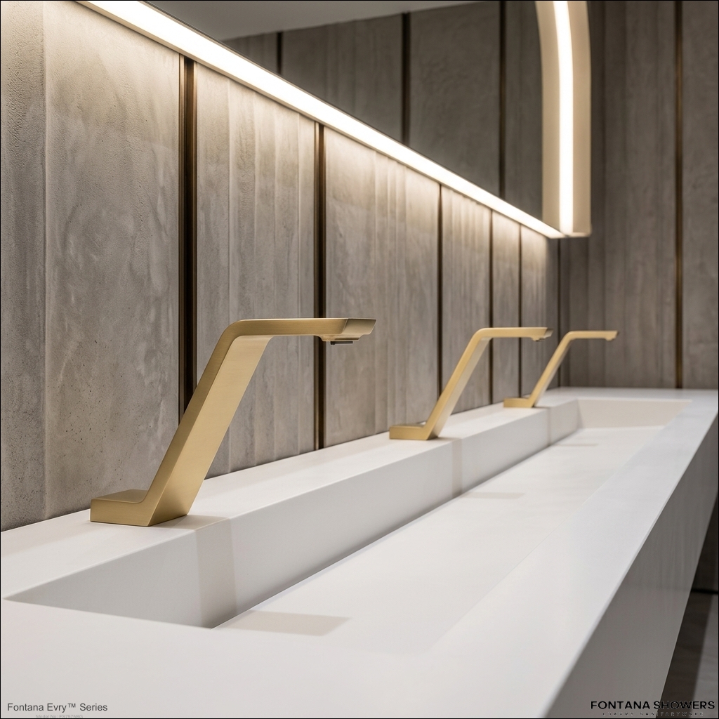 FontanaShowers commercial touchless restroom fixtures