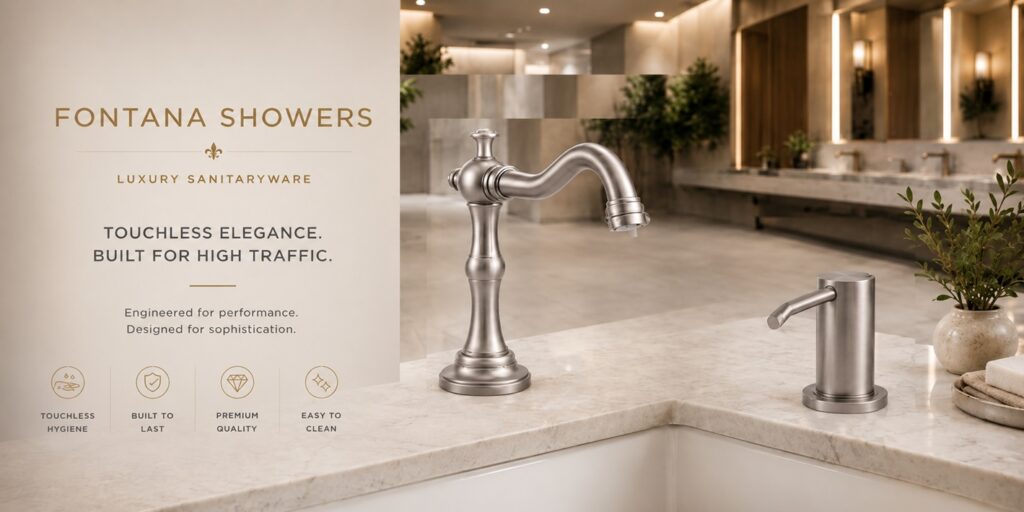 High traffic commercial touchless faucet and soap dispenser systems