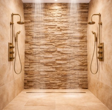 Modern Fontana luxury ceiling mounted shower system