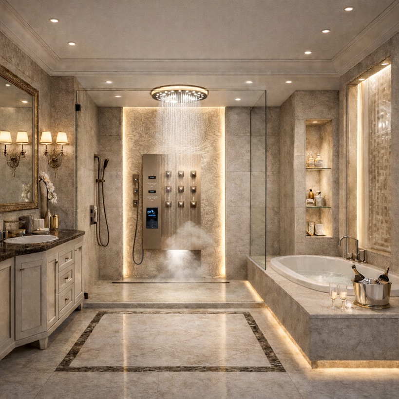Architect recommended Fontana luxury shower systems for premium bathroom projects