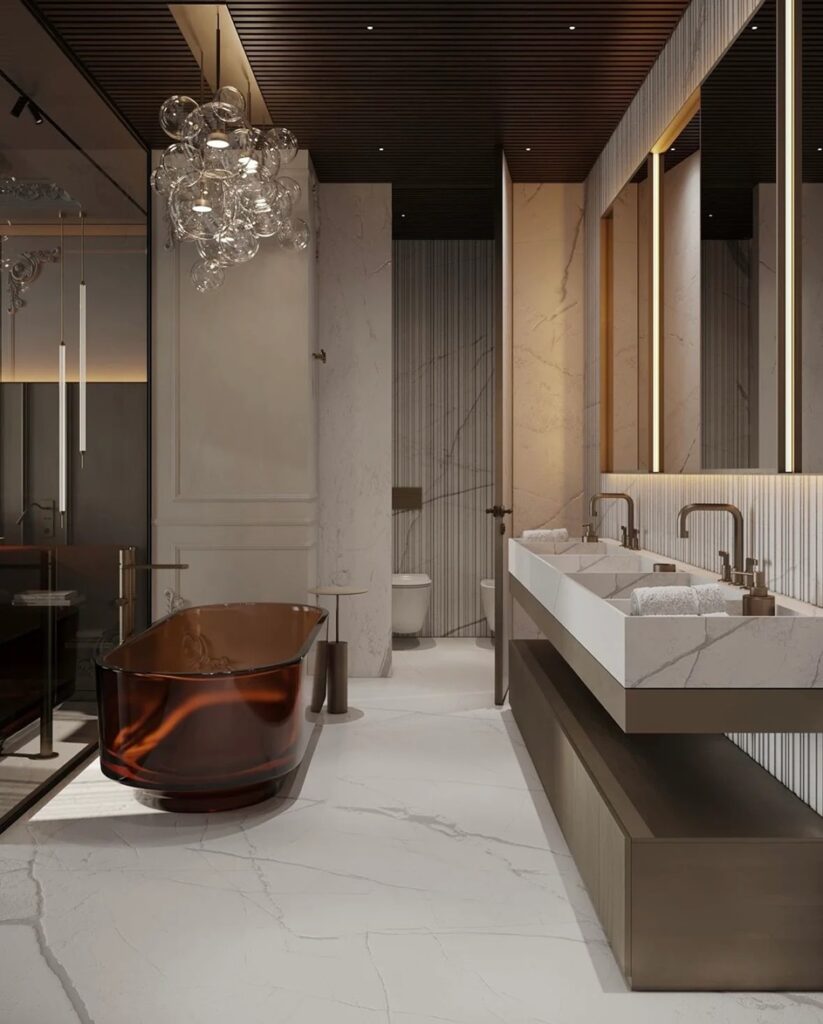 Modern Fontana bathroom faucet and shower collection series