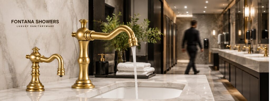 Commercial touchless sensor faucet systems for facility management