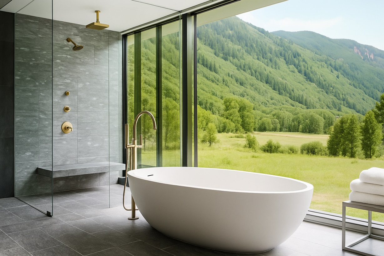 Contemporary Spa Shower Systems for Luxury Rainfall Bathrooms ...