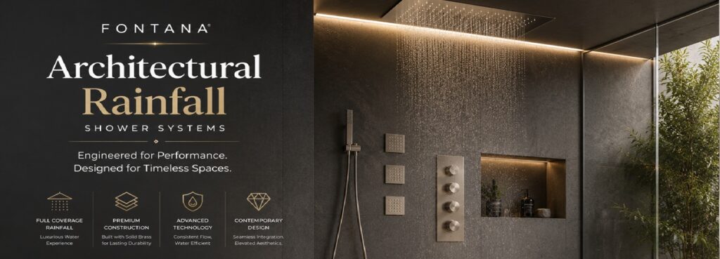 Architectural shower system