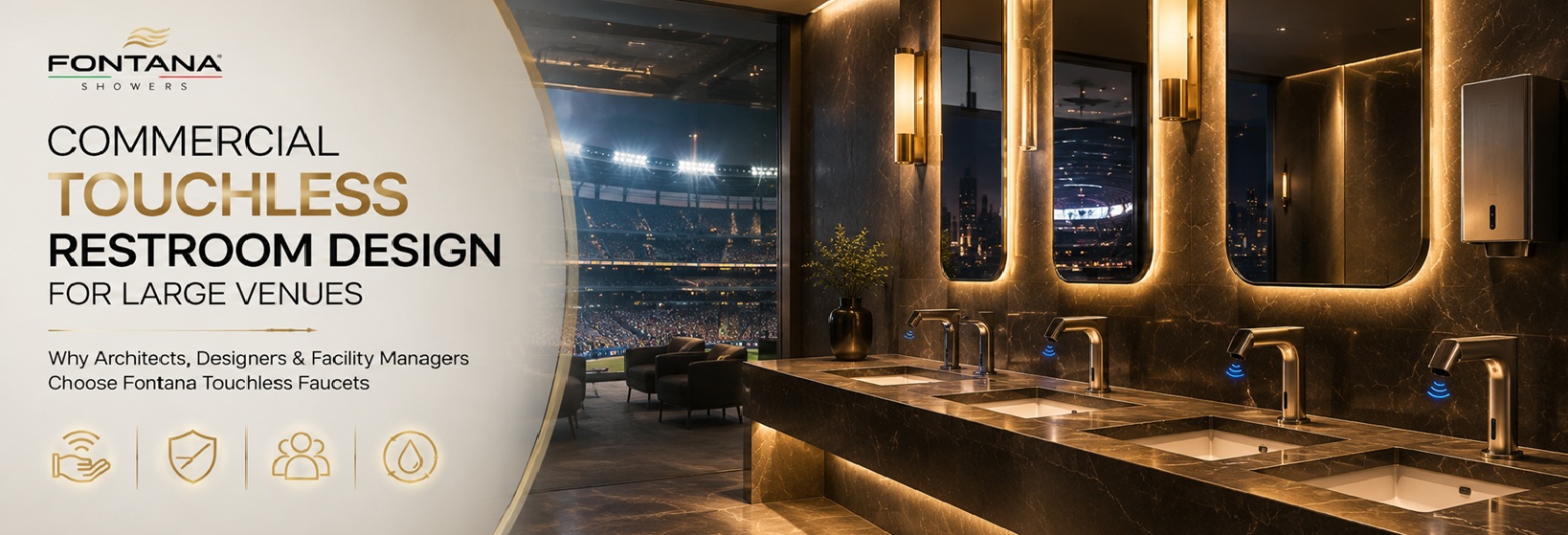 Commercial Touchless Restroom Design - Gold Touchless Systems