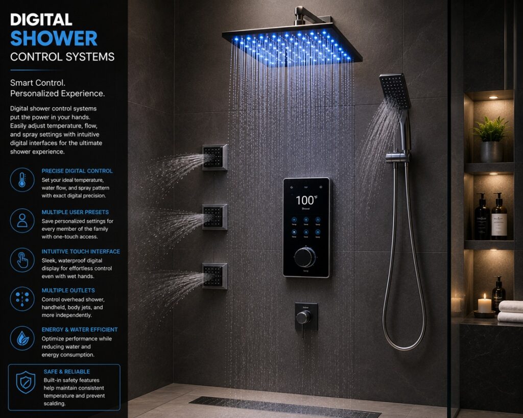 Digital shower control system