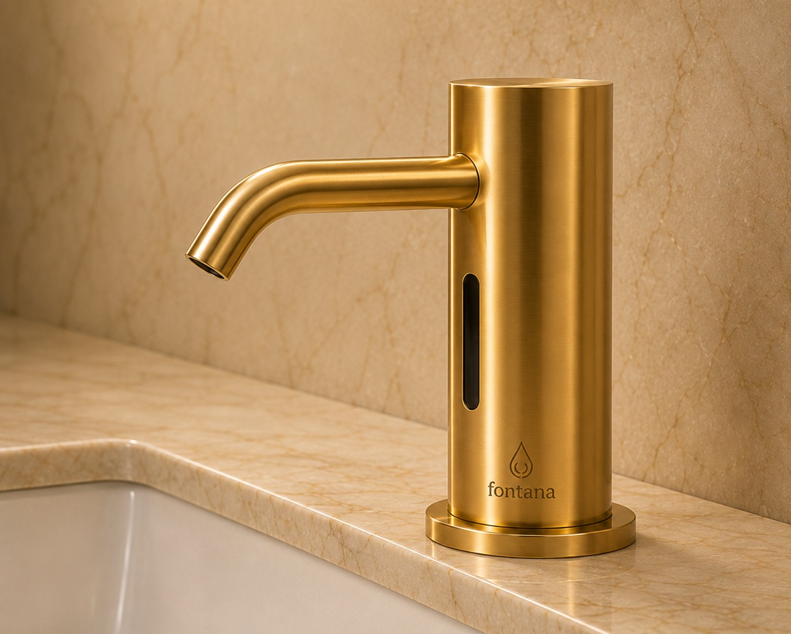 Fontana Gold Touchless Sensor Faucet