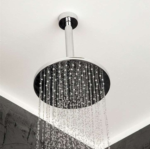 Luxury dual rain shower head system