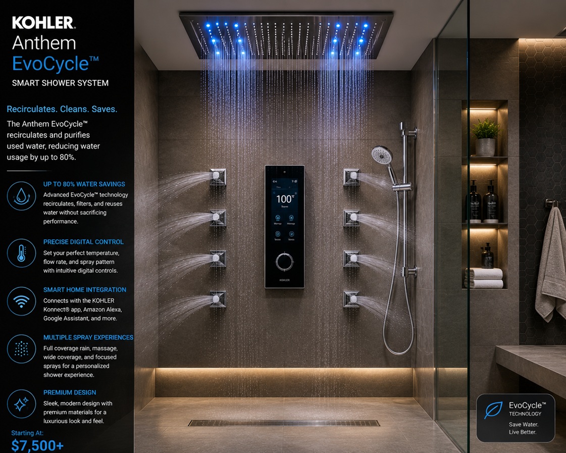 Kohler Anthem EvoCycle Smart Shower System