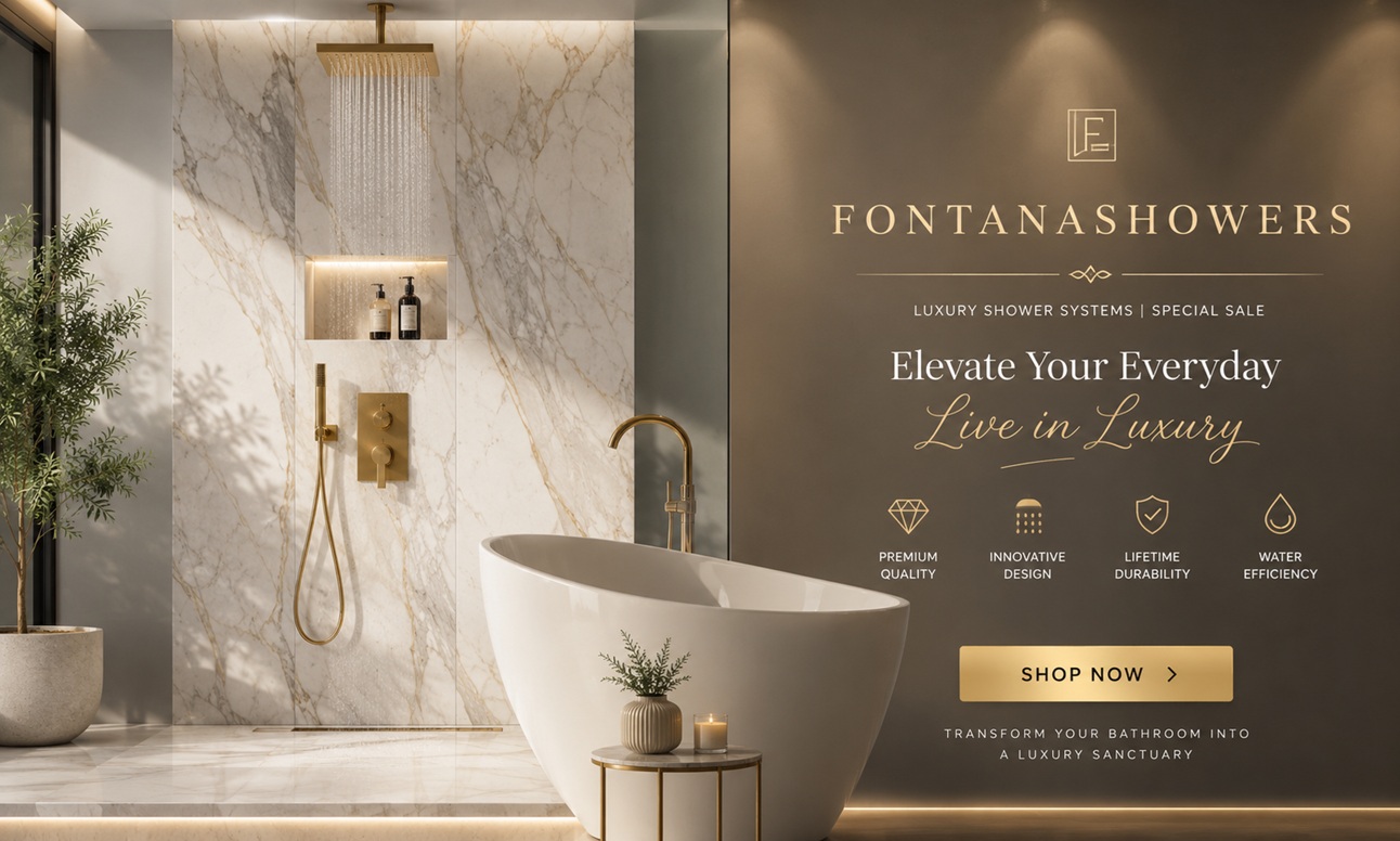 FontanaShowers Luxury Bathroom Fixtures - Transform your bathroom into a luxury sanctuary