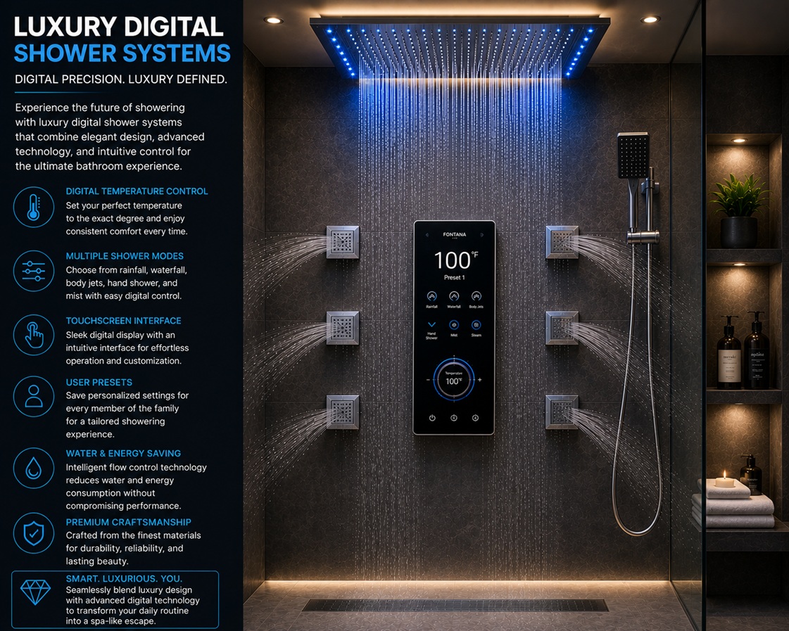 Luxury Digital Shower Systems