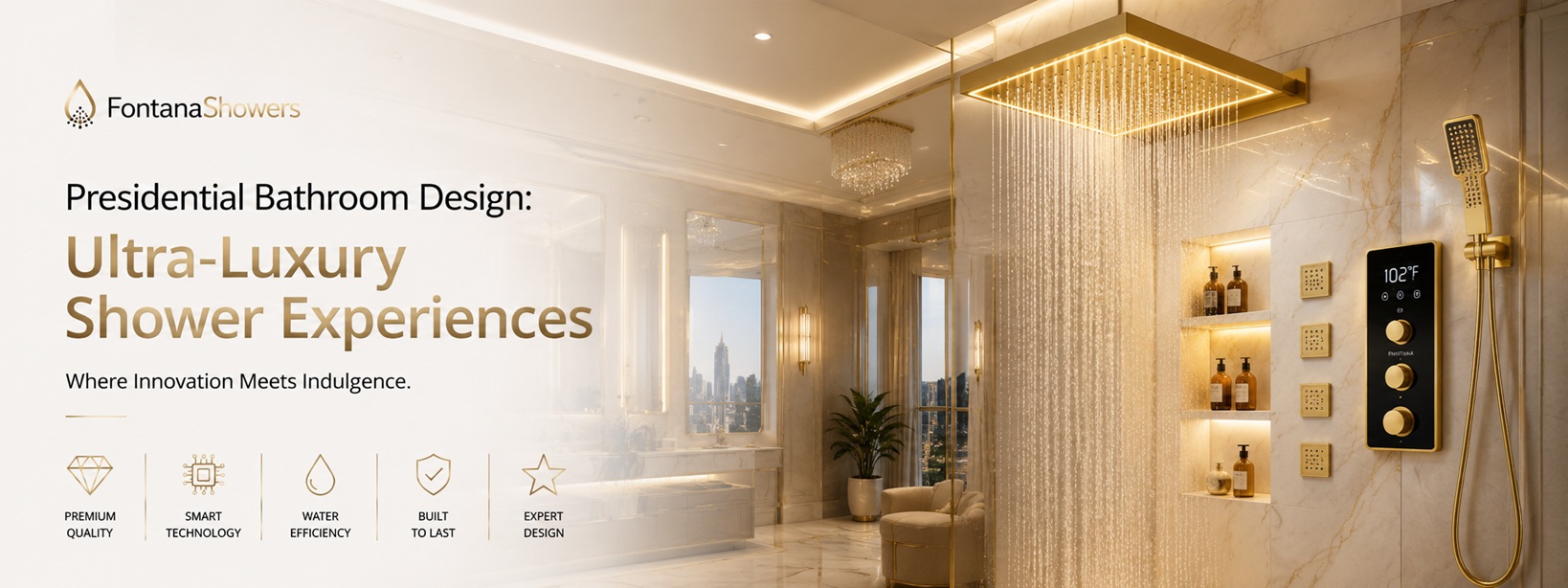Presidential Bathroom Design Ultra Luxury Shower Experiences