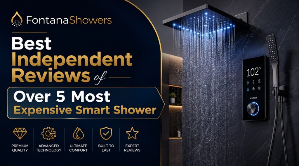 Smart shower systems with WiFi and voice control