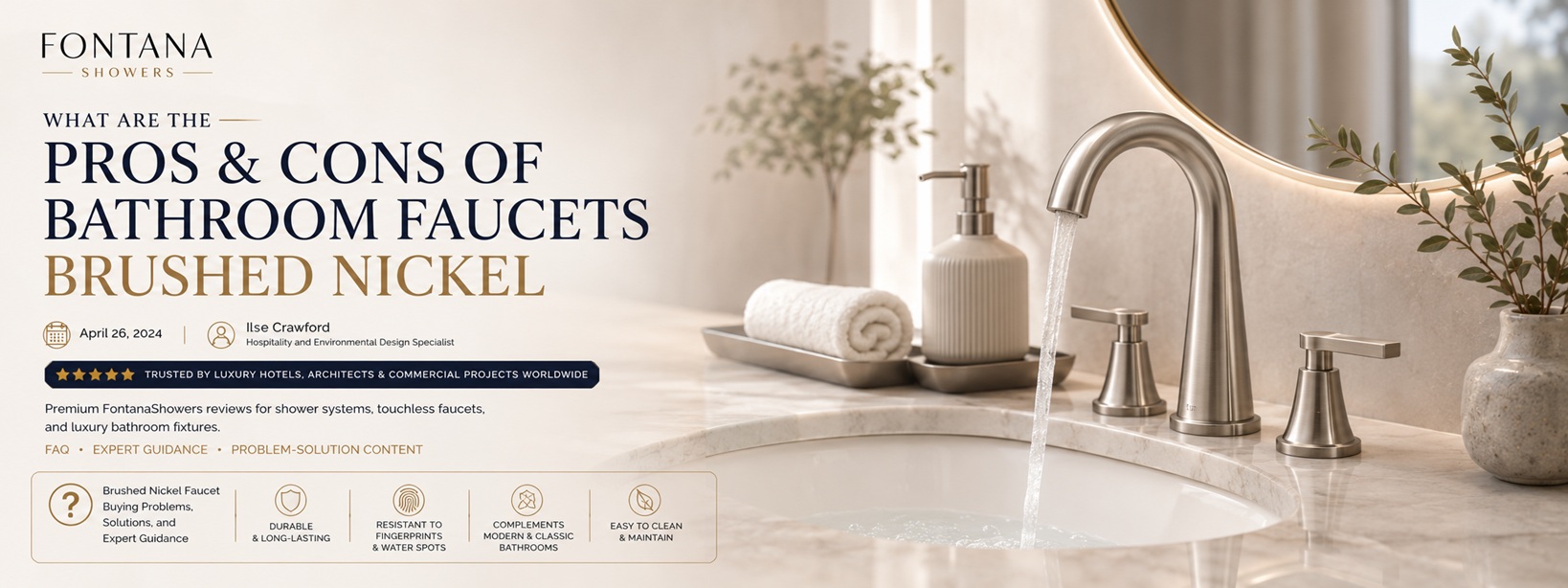 Pros and Cons of Brushed Nickel Bathroom Faucets