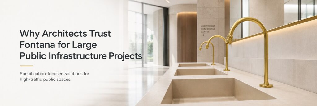 Fontana public infrastructure touchless restroom systems banner