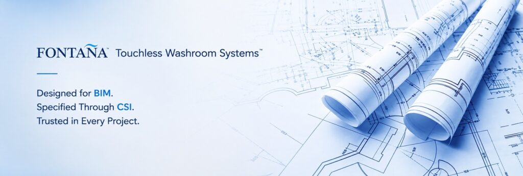 Fontana commercial BIM files for touchless faucets and soap dispensers