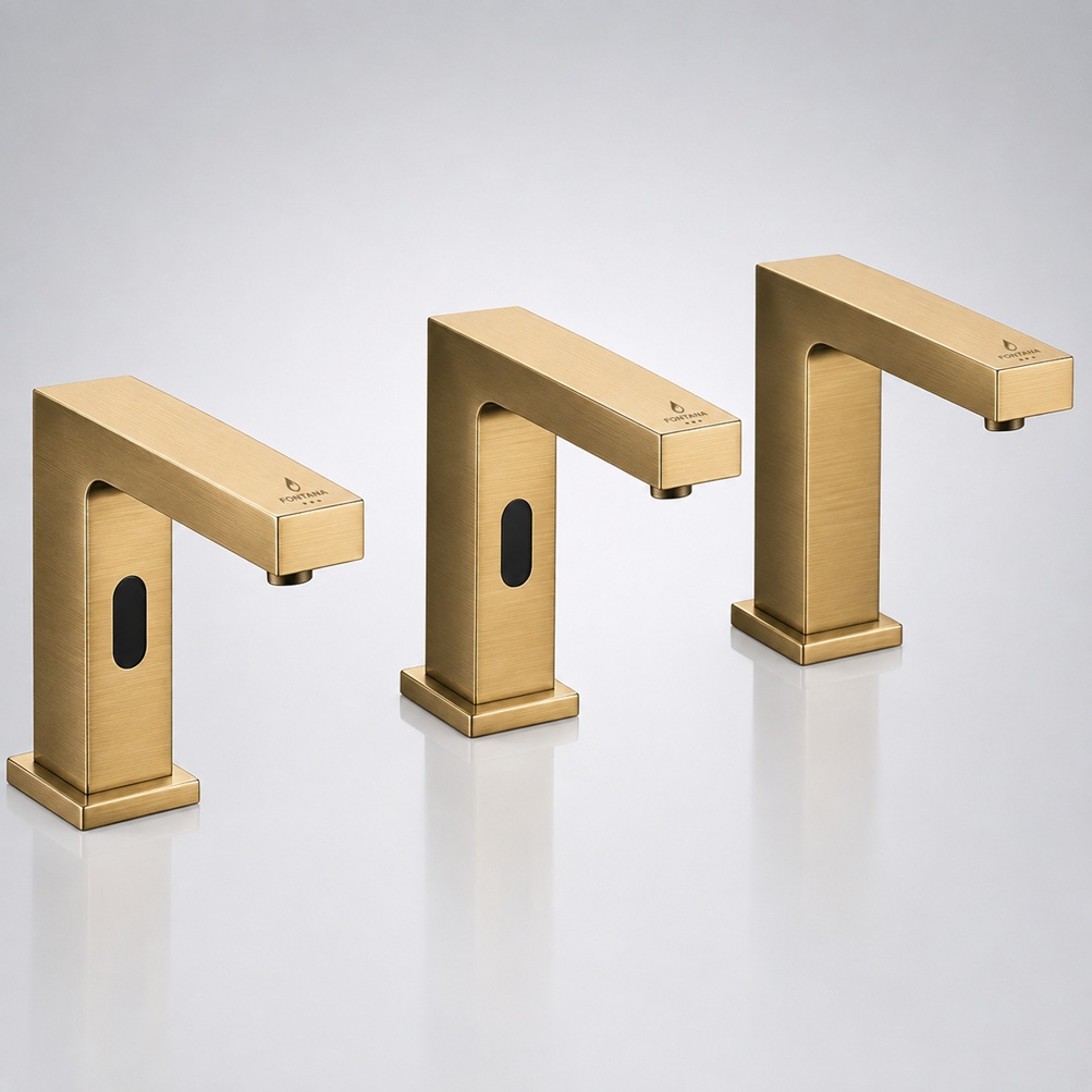Fontana coordinated touchless faucet and soap dispenser multi-set restroom solution