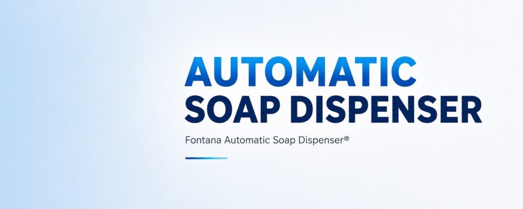Automatic touchless soap and faucet systems for hygienic high traffic commercial restroom dose optimization
