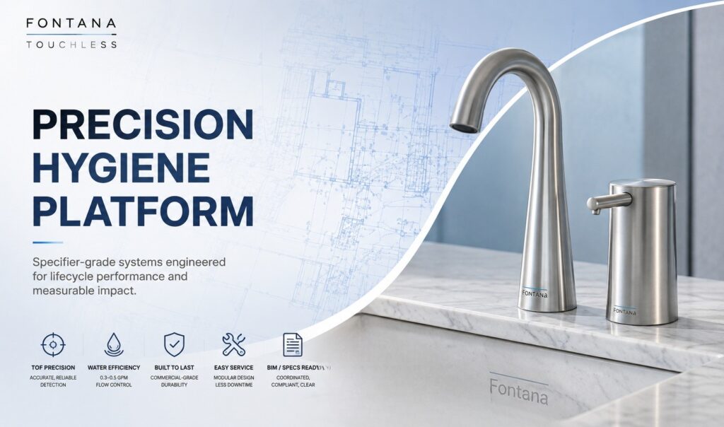 Commercial restroom specification overview for fixture-bank planning