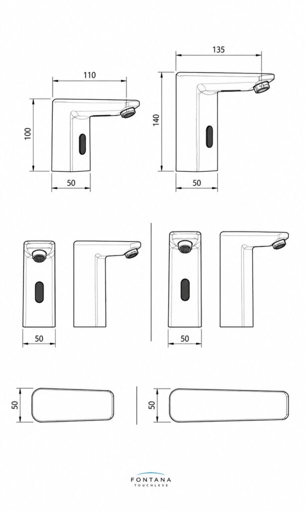 Automatic faucet drawing for flow and basin coordination