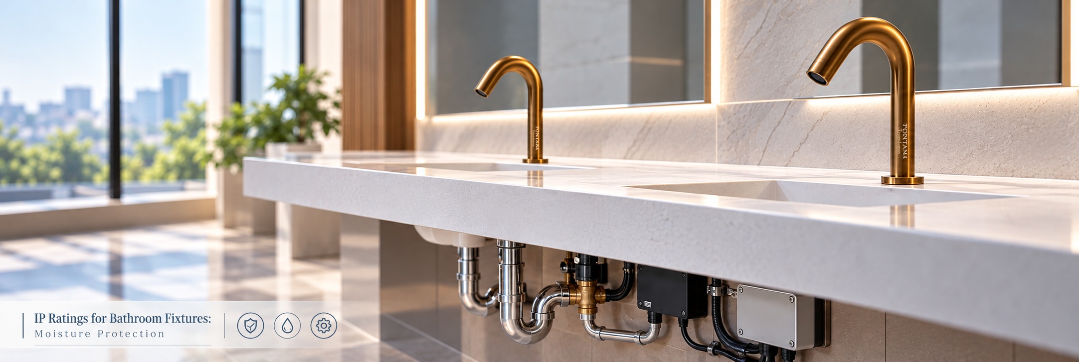 Fontana Touchless Faucets – IP Ratings for Electronic Bathroom Fixtures and Moisture Protection